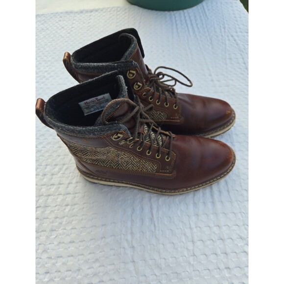Timberland Harris Tweed Brown Leather mens  Boots size 8 main image 5